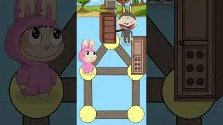 Labubu + Lafufu in Maze Secrets of Granny 3