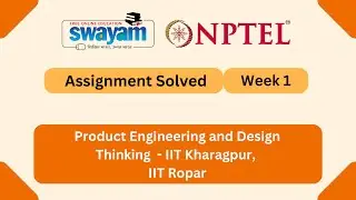 Product Engineering and Design Thinking Week 1 | NPTEL ANSWERS 2026 #nptel2026 #myswayam #nptel