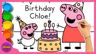 День рождения Хлои! 🎂🏰 | Свинка Пеппа | ABC Kids | Рисование и раскрашивание