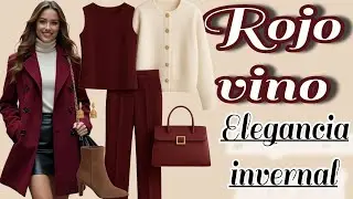 ✨ &ldquo;Color ROJO VINO 🍷: El tono ELEGANTE que domina la moda oto&ntilde;o-invierno 2025&rdquo; ✨
