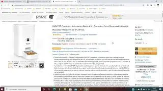 🐱 &iexcl;Oferta Amazon! DADYPET Comedero Automatico Gatos barato 45,99&euro; &iexcl;33% DTO! Opini&oacute;n | Descuento 🐱