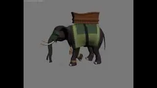 Elephant walk cycle