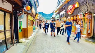【 4K】Japan Walking Tour - Miyajima Shopping Street & Torri Gate, Hiroshima #ASMR