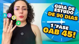 Como ESTUDAR para Exame 45 OAB em 90 DIAS? - OAB 2025