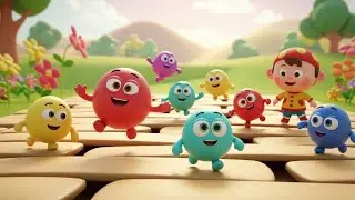 Fall Guys Wobbly Beans Fell Off the Track 😂🫘 | Fun Toddler Song & Kids Rhymes