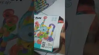 Unboxing new Marble Run track set #marble #ball #run #shorts