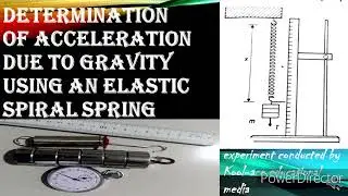 DETERMINATION OF THE ACCELERATION DUE TO GRAVITY USING A SPIRAL SPRING(NECO 2023 MECHANICS)