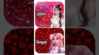 simple vs Glitter l YouTube shorts l #viral #trending #gift #giftchallenge