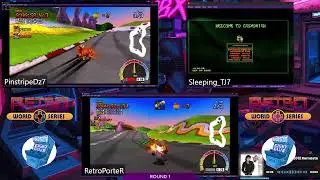 PinstripeDz7 против Sleepy TJ7 против RetroPorter (1-й раунд) - Crash Team Racing - Зимняя класси...