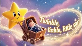 Twinkle Twinkle Little Star lullaby for infants with beautiful sky visuals