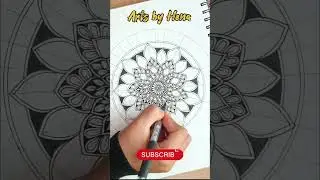 How To Draw Floral Zentangle With Mandala Art For Beginners ||Zen-Doodle || Mandala Art