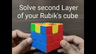 How to Solve second layer of Rubik's cube ? | #primeclutch  #rubikscube #3by3 #cubing