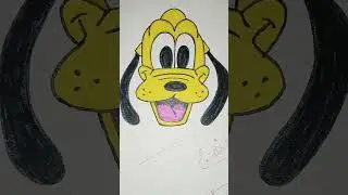 Pluto Dog 🐶#easy #drawing #art #Ayeniadrawing