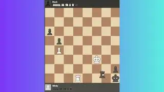 Can you spot the best move for white here?! Chess Endgame Puzzle.