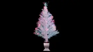 FIBER OPTIC IRIDESCENT EASTER TREE