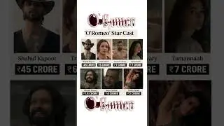 O Romeo Star Cast Fees Revealed 😱 | Shahid Kapoor ₹45 Crore Shock! | Full Cast Salary Breakdown