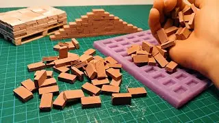 How to Make a Mini Silicone Mold for Miniature Bricks. Do it Yourself
