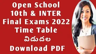 AP open school 10th exam date 2022|ap open Intermediate exam date 2022 te|ap open school latest news