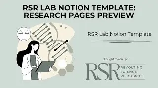 RSR Lab Notion Template | Research Pages Preview