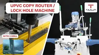 Heavy Duty Manual Copy Router with Triple Drilling for Upvc & Aluminium Windows & Doors Lock Hole