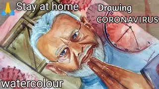 Drawing for coronavirus / lockdown drawing on Narendra modi / creative drawing of Corona