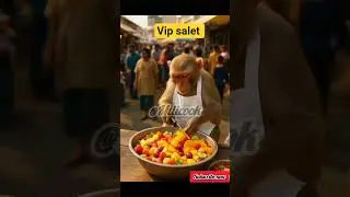 &ldquo;Monkey Chef Making Fresh Fruit Salad in Street Market&rdquo; #food #monkey #shorts #viral #content #new