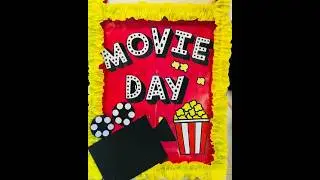Movie Day At School | kids watch up | easel decor | popcorn day | viral shorts | fun time #trendy