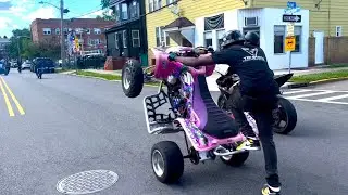 CRAZY TRI STATE #ATV #MADNESS #STUNT RIDEOUT #2024 STUNT RIDERS FROM DIFFERENT STATES #lit #wheelie