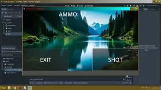 GODOT 4.2  Label TEXT  Вывод текстом на экран - числа ammo, hp