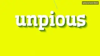 UNPIOUS - КАК ЭТО ПРОИЗНОШАЕТСЯ? (UNPIOUS - HOW TO PRONOUNCE IT?)