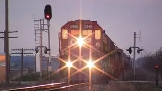 CP 5966 West, Near Sunset on 4-28-2013
