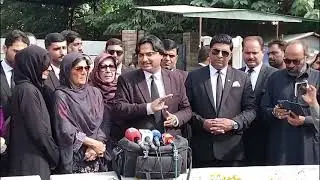 Pti Lawyer faisal malik & Aleema khan media talk Rawalpindi 26 November case &hellip;