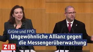 Messenger&uuml;berwachung: Gr&uuml;ne und FP&Ouml; bringen Beschwerde beim VfGH ein | ZIB2 vom 21.01.2026