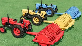 Roller Work With Mini Tractor Of Colors | Farming Simulator 22