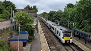 Trains At Ashwell + Morden Railway Station In Cambridgeshire (Thameslink And Great Northern) 1/6/24