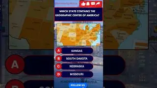 В каком штате США находится географический центр Америки?