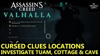AC Valhalla Cursed Clues Location - Investigate Tuam, Cottage, Cave Beneath The Village