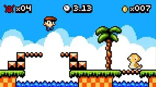 Kid Tripp 1-1 Gold Medal / All Coins Walkthrough (DELISTED RARE GAME)