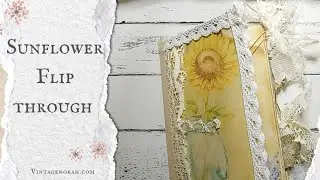 ♡Sunflower Journal ♡ Flip through.