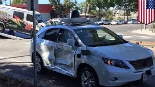 Self-driving car crash: Google Lexus collides with car in California - TomoNews