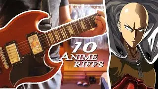 MY TOP 10 ANIME OPENINGS | METAL/ROCK GUITAR RIFFS