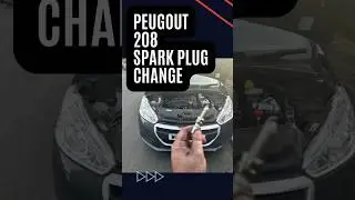 Quick guide to replacing spark plugs on Peugeot 208! #Peugeot #CarMaintenance #SparkPlugReplacement