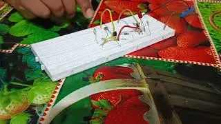 Automatic street light working mini model using LDR & breadboard.