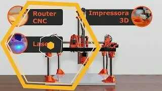 Router, laser e impressora 3D - Fabrica na garagem