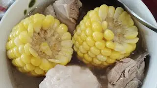 Cuaca Dingin,Makan Sup Jagung Ayam Jamur Dan Bakso Seger @amybw83tkwtaiwan  