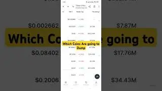 Which Coins Are Going To Dump #binance #trading #cryptotrading