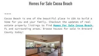 Homes For Sale In Brevard County