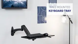 MOUNT-KB35B Pneumatic Wall Mounted Keyboard Tray by VIVO
