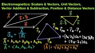 Electromagnetics Ep 1:Scalars & Vectors,Unit Vectors,Vector Resultant,Position & Distance Vectors 1