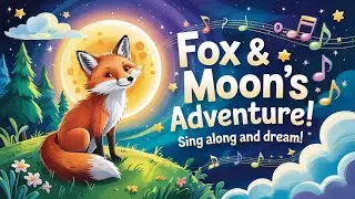 Fox and the Moon &ndash; Peaceful Nighttime Song for Kids!  3D Animation